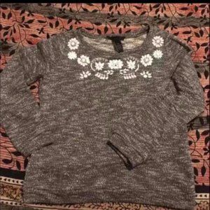 EUC - INC gray top - thick material